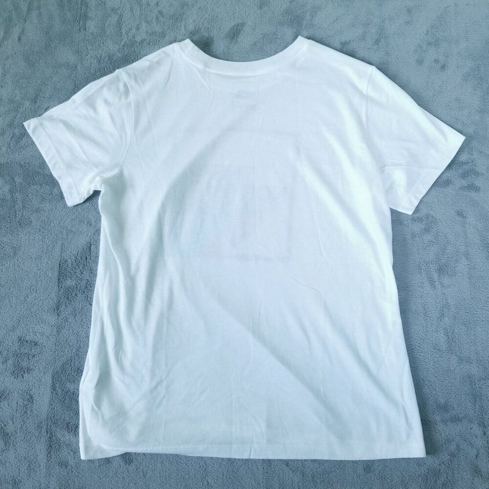 North Face TShirt Womens Size Large Logo USA Flag America White Red Blue - Picture 4 of 10